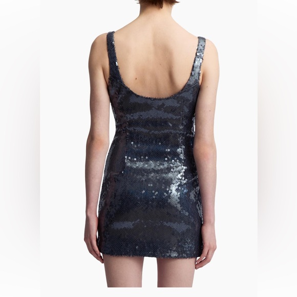 16 Arlington Midnight Blue Sequin mini dress - Picture 5 of 10